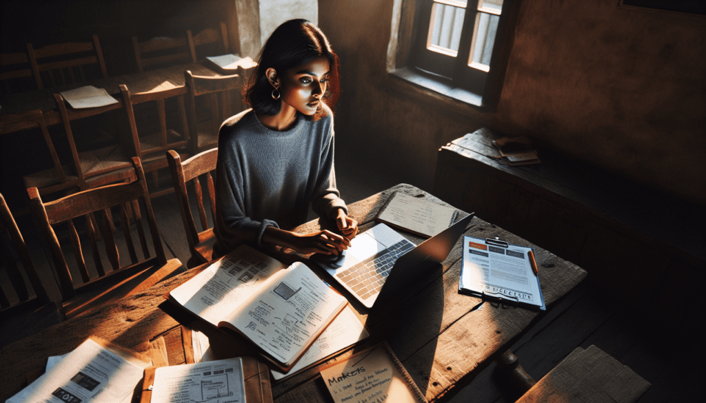 Build your brand with these creative tips 1 Elevated view of an individual at a wooden table, intensely working on branding strategies in natural light.2024-05-14T03:33:16.915Z