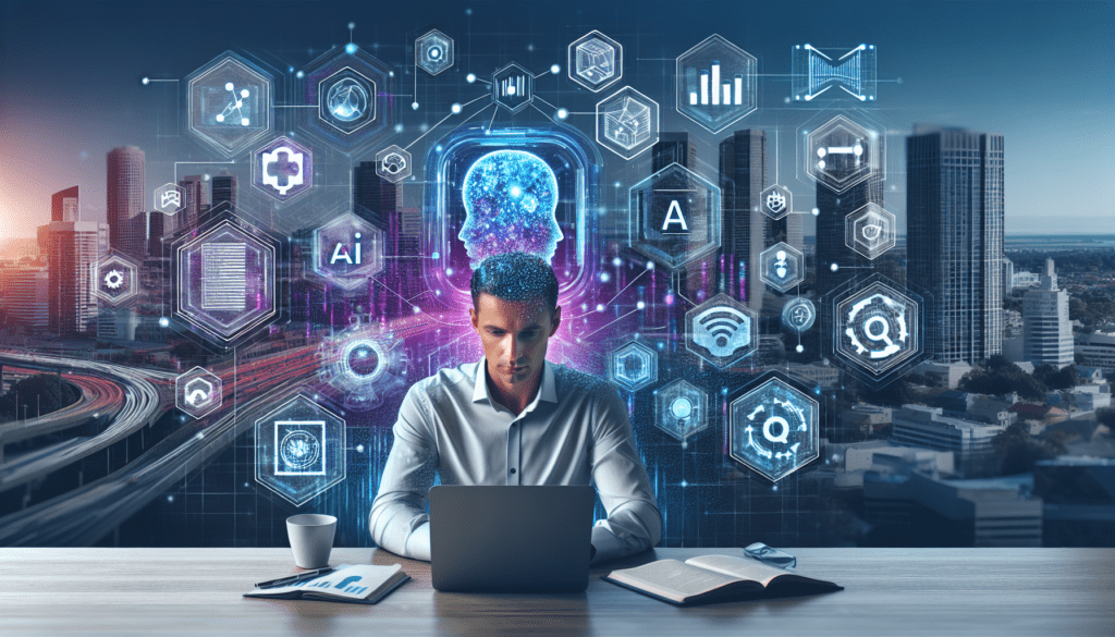 Alt text: "A solopreneur analyzing digital marketing strategies using AI tools on a laptop, surrounded by charts and graphs, highlighting trends in AI-driven marketing success."2024-09-02T03:32:07.289Z