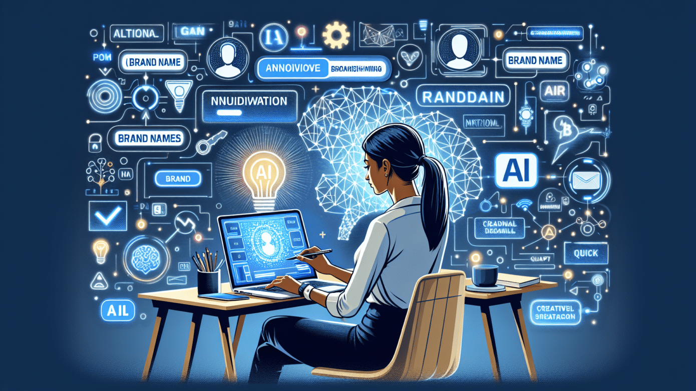 Create Unique Brands with an AI Brand Name Generator Tool 1 Alt text: "Solopreneur using an AI brand name generator tool on a laptop to create unique brand names, emphasizing modern marketing trends."2024-09-10T03:32:36.084Z