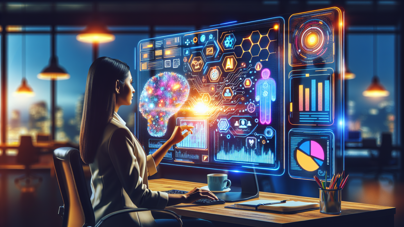 AI Tools for Content Marketing: Boost Your Strategy Today 1 Alt text: "A modern workspace featuring a laptop displaying AI tools for content marketing, surrounded by notebooks and a coffee cup, symbolizing effective strategies for solopreneurs."2024-09-18T11:45:35.175Z