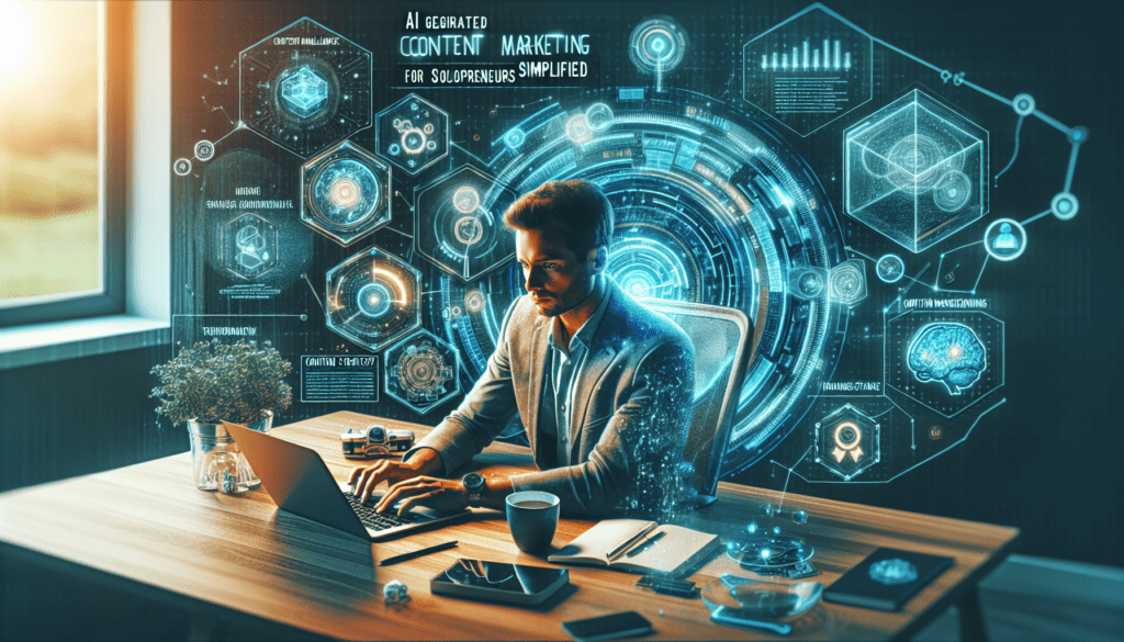 AI Generated Content Marketing for Solopreneurs Simplified 1 Alt text: "A solopreneur analyzing AI generated content marketing strategies on a laptop, showcasing the intersection of technology and personalized marketing trends."2024-10-10T12:32:49.202Z