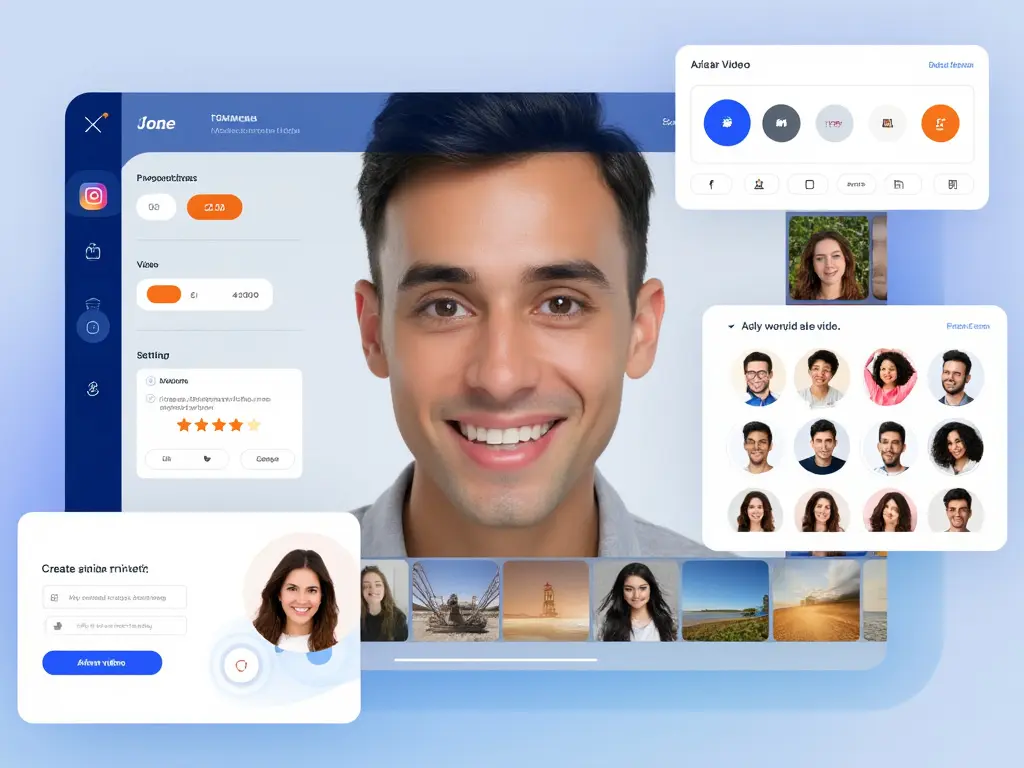 AI Video Production 3 AI video generation for creating engaging avatar videos, utilizing text-to-video AI technology. Ideal for enhancing video content with realistic AI avatars for social media and branding.