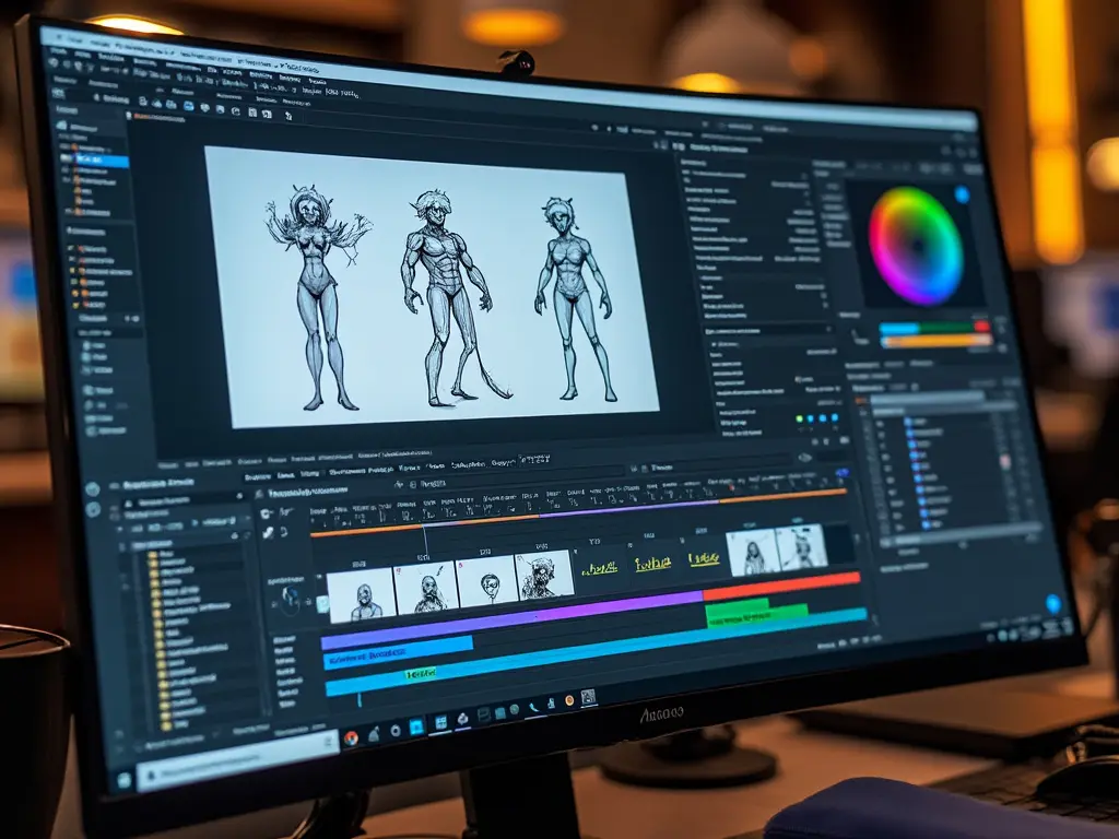 AI Video Production 4 AI character animation for dynamic video content, crafted with AI video maker tools. Perfect for storytelling and bringing animated characters to life through advanced AI video generation.