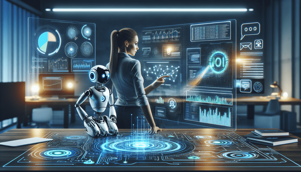 Enhance Your Business with AI Marketing Bots Today 1 "AI marketing bot helping a solopreneur analyze customer engagement data on a laptop, illustrating innovative AI marketing trends."2024-11-01T03:33:55.540Z