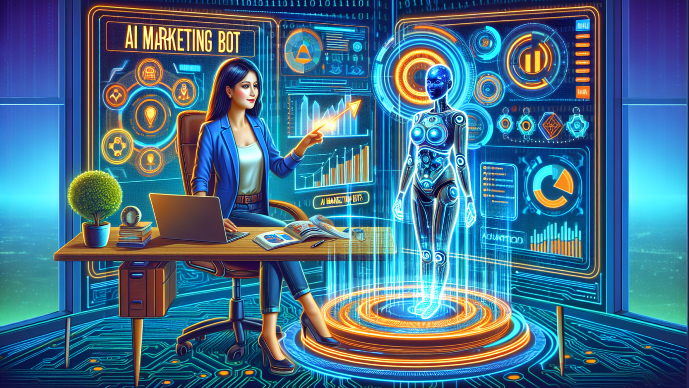 How AI Marketing Bots Enhance Your Business Success 1 Alt text: "An AI marketing bot assisting a solopreneur in analyzing customer data and enhancing business strategies, representing the impact of AI marketing technology on business success."2024-11-08T03:33:47.154Z