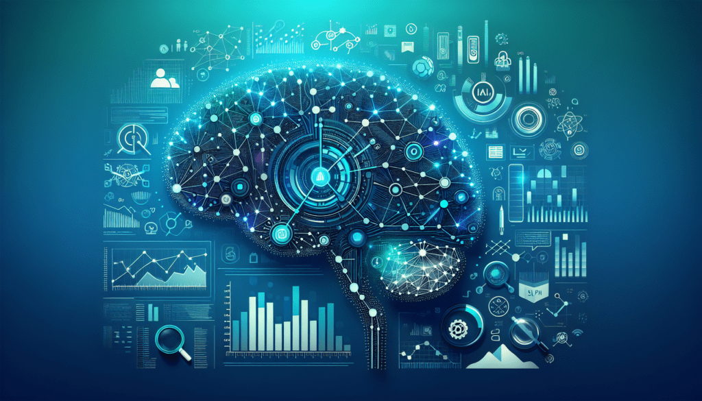 AI Tools for Content Marketing: Elevate SaaS Success in 2025 1 A laptop displaying AI tools for content marketing, surrounded by data charts, symbolizing SaaS growth in 2025 for small businesses.