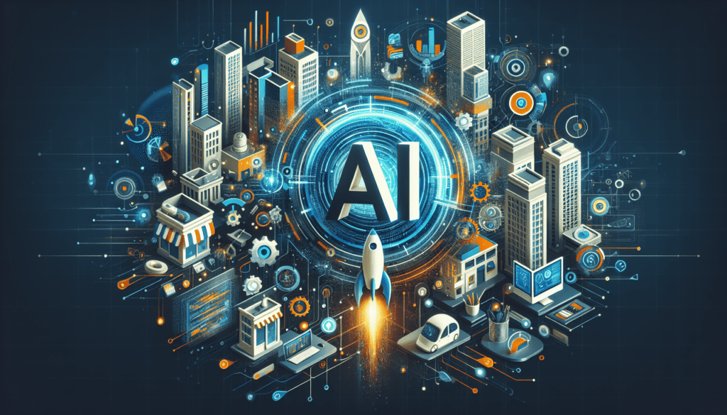 AI Marketing Insights: A Practical Guide to Success 1 An AI-powered marketing dashboard displayed on a laptop, small business owner analyzing data insights, AI marketing strategy.