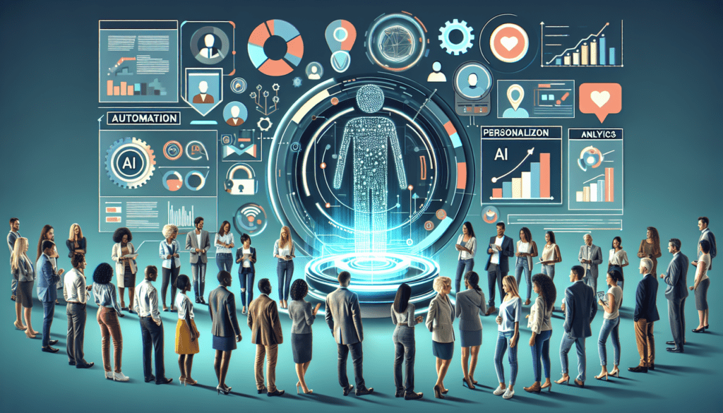 Transforming Engagement with AI Social Media Posts: A Guide 1 Image depicting a smartphone with AI-generated social media posts, engaging interactions, and analytics, showcasing AI's role in boosting engagement.