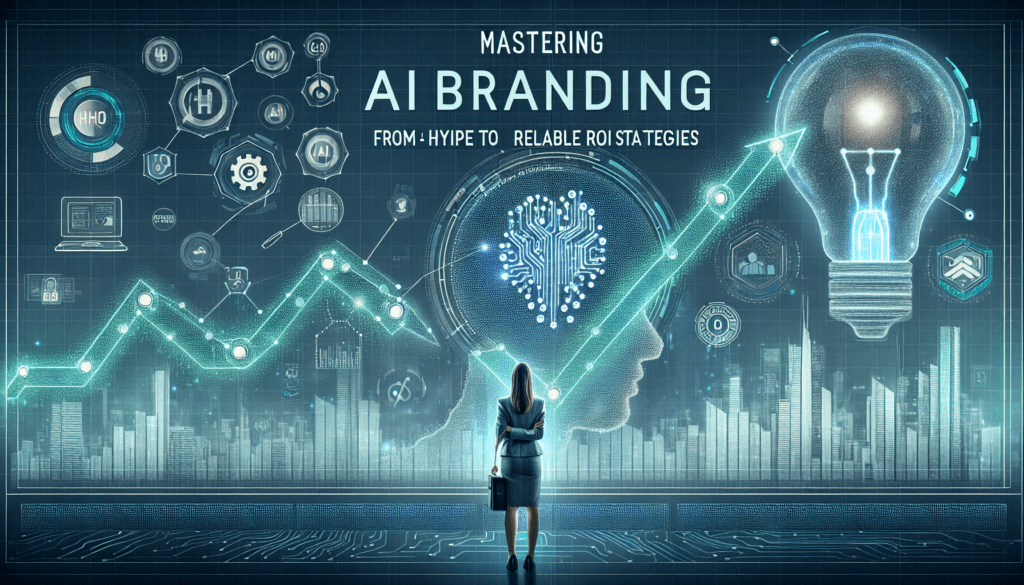 Mastering AI Branding: From Hype to Reliable ROI Strategies 1 Image of a small business owner using a laptop to explore AI branding strategies for ROI improvement.
