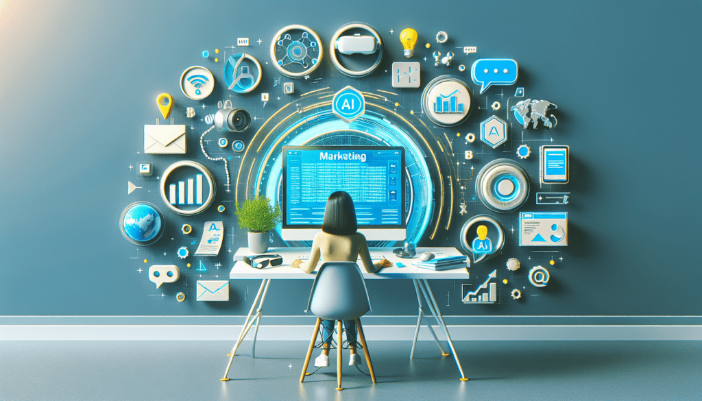 "Business team brainstorming over laptops, strategizing chatgpt for marketing to enhance AI-driven marketing efforts."