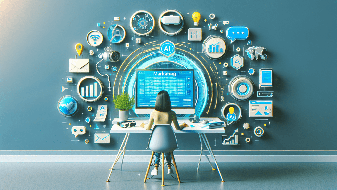 Mastering ChatGPT for Marketing: AI Strategies & Tools 1 "Business team brainstorming over laptops, strategizing chatgpt for marketing to enhance AI-driven marketing efforts."