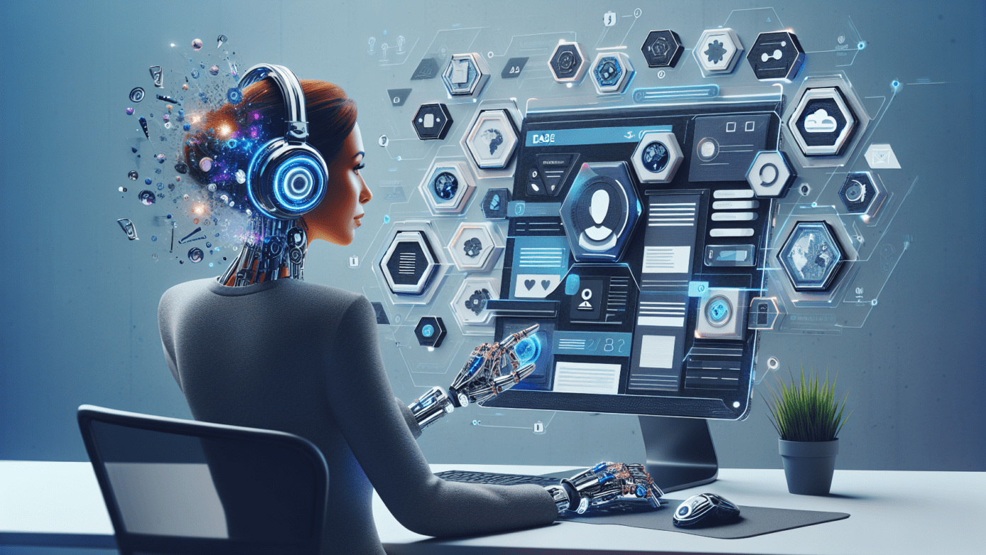 Effortless Website Creation with Durable AI Brand Builder Guide 1 Image of a sleek laptop displaying Durable's AI brand builder dashboard, ideal for small business website creation.