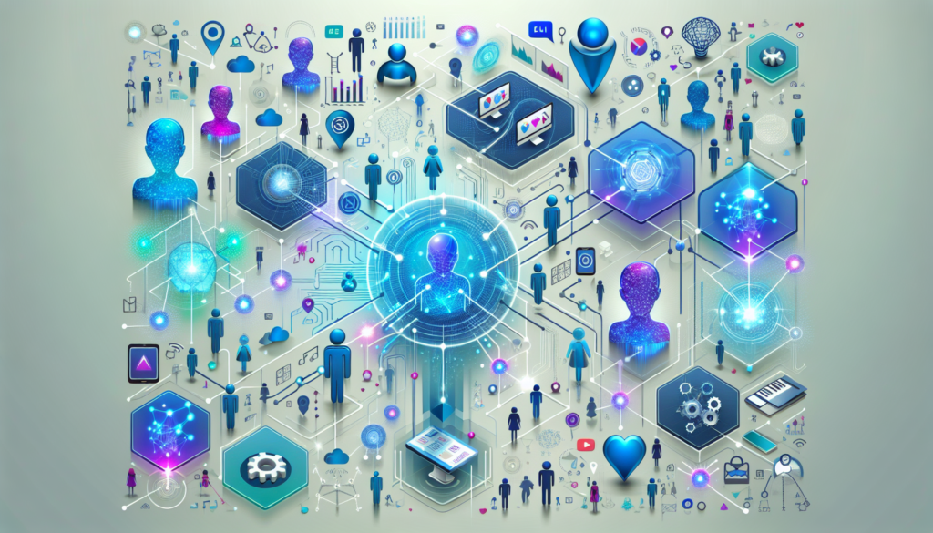 AI Tool for Social Media: Meta's AI Characters Impact and Insights 1 Image showing diverse AI characters interacting with social media icons, illustrating the impact of Meta's ai tool for social media.