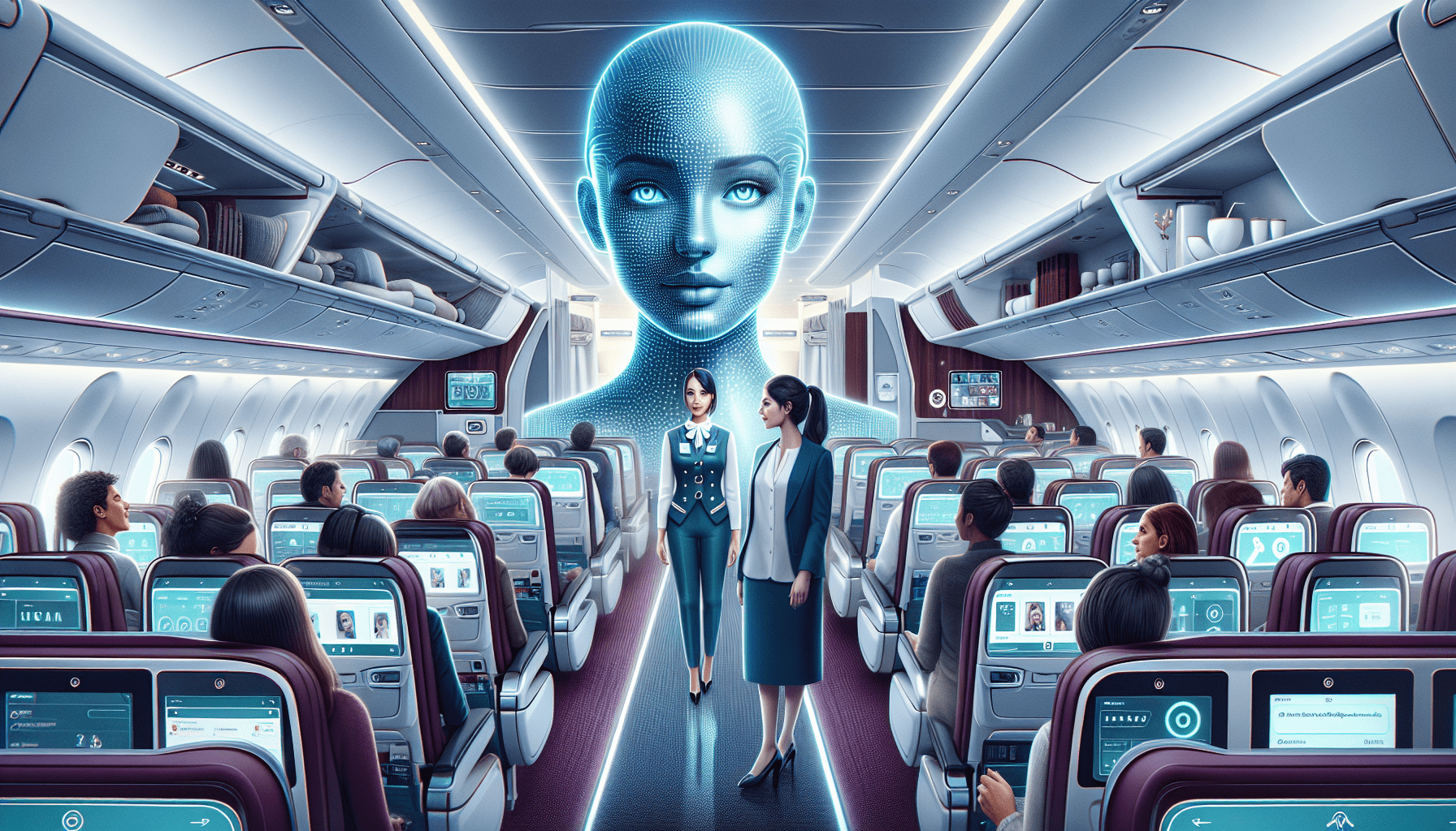 Image of Sama, the first digital cabin crew, interacting on Instagram AI platform, showcasing innovation in aviation technology for small businesses.