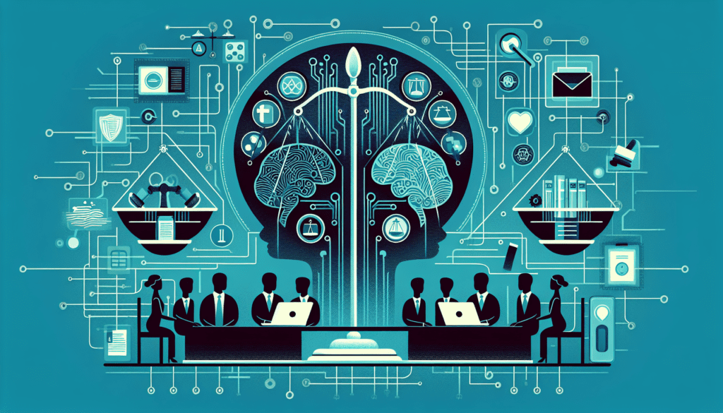 AI Social Media: Ethical Challenges and Solutions Guide 1 "AI social media ethics: Conceptual image with diverse people discussing ethical AI use on social media platforms for small businesses."