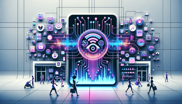 Image depicting a creative AI generated brand design with digital marketing elements, highlighting transformative retail strategies for small businesses.