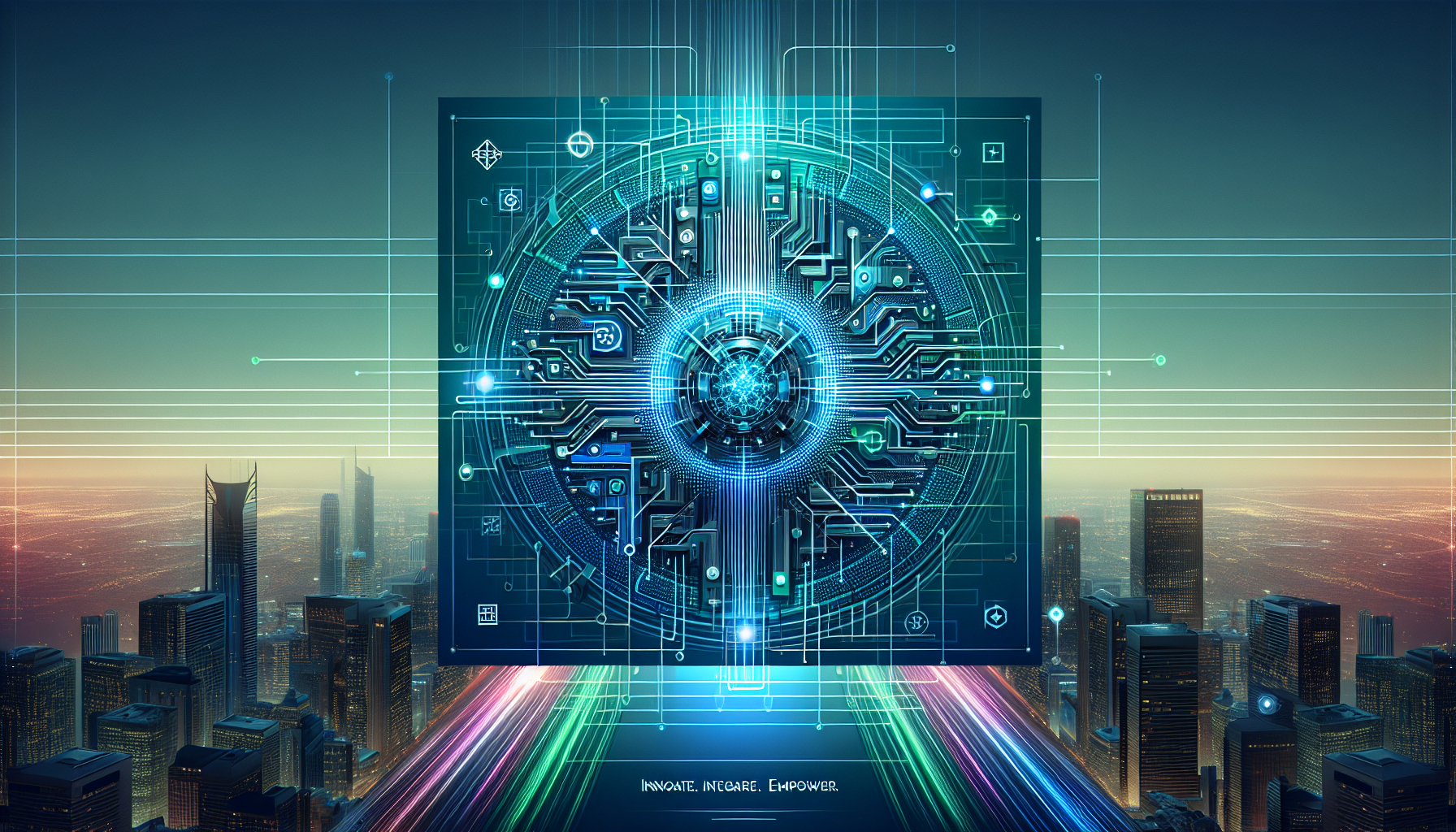 Image of a digital concept showcasing DeepSeek's AI brand generator tool, highlighting innovation for small business branding.