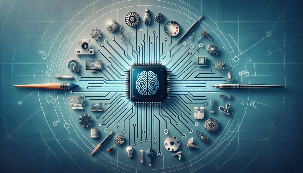 Content Generator AI: Trends, Challenges & Opportunities 1 Alt text: "Content generator AI concept with a diverse team discussing AI trends, challenges, and opportunities for small businesses."