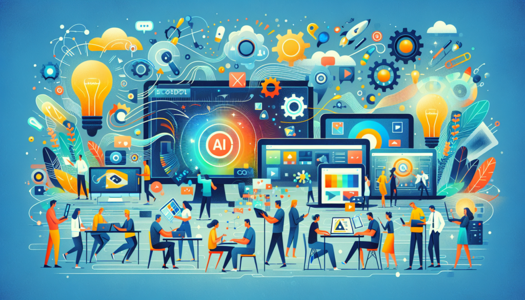 Best Free Tools for AI Animated Video Creation 1 Image depicting a laptop displaying an ai animated video software interface, appealing to small business owners seeking free creation tools.