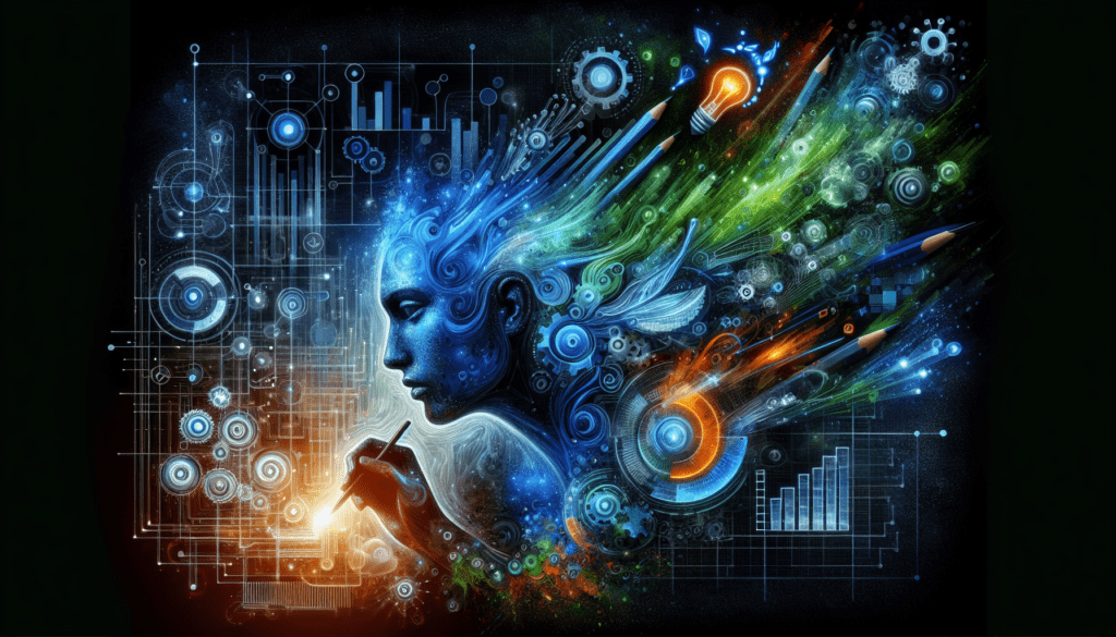 Generative AI Marketing: Strategies for Content Saturation 1 Image of a small business owner using a laptop, analyzing generative AI marketing strategies to tackle content saturation issues.