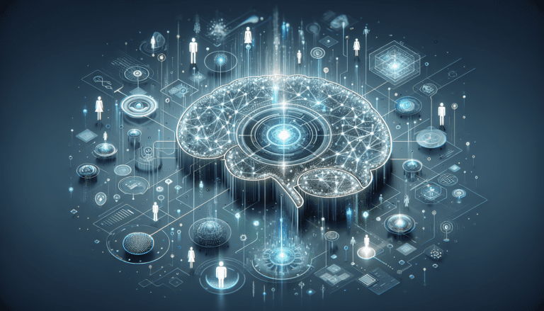 Image depicting a user-friendly AI design interface showcasing charts and icons, emphasizing explainability and usability for small businesses.