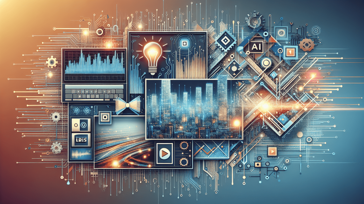 Image shows a digital interface displaying AI-driven video editing tools, highlighting OpenAI's Sora innovation in ai clips for small businesses.