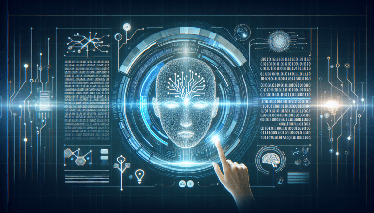 Image depicting a laptop with AI-generated text on screen, symbolizing "ai to human text" transformation, suitable for small business content.