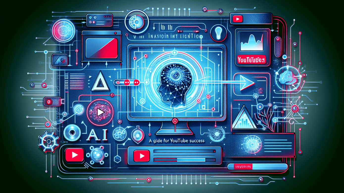 "Making Video with AI: A Guide to YouTube Success" 1 "Person editing a video on a laptop using AI tools, illustrating making video with AI for YouTube success, ideal for small businesses."