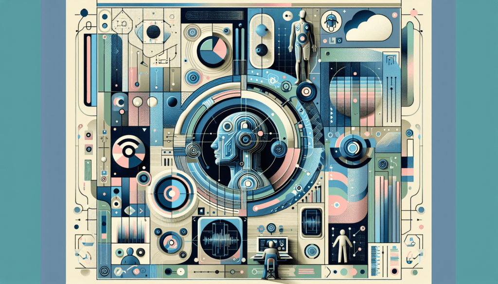 Abstract representation of AI brand identity concepts, highlighting digital branding innovations for small business growth.