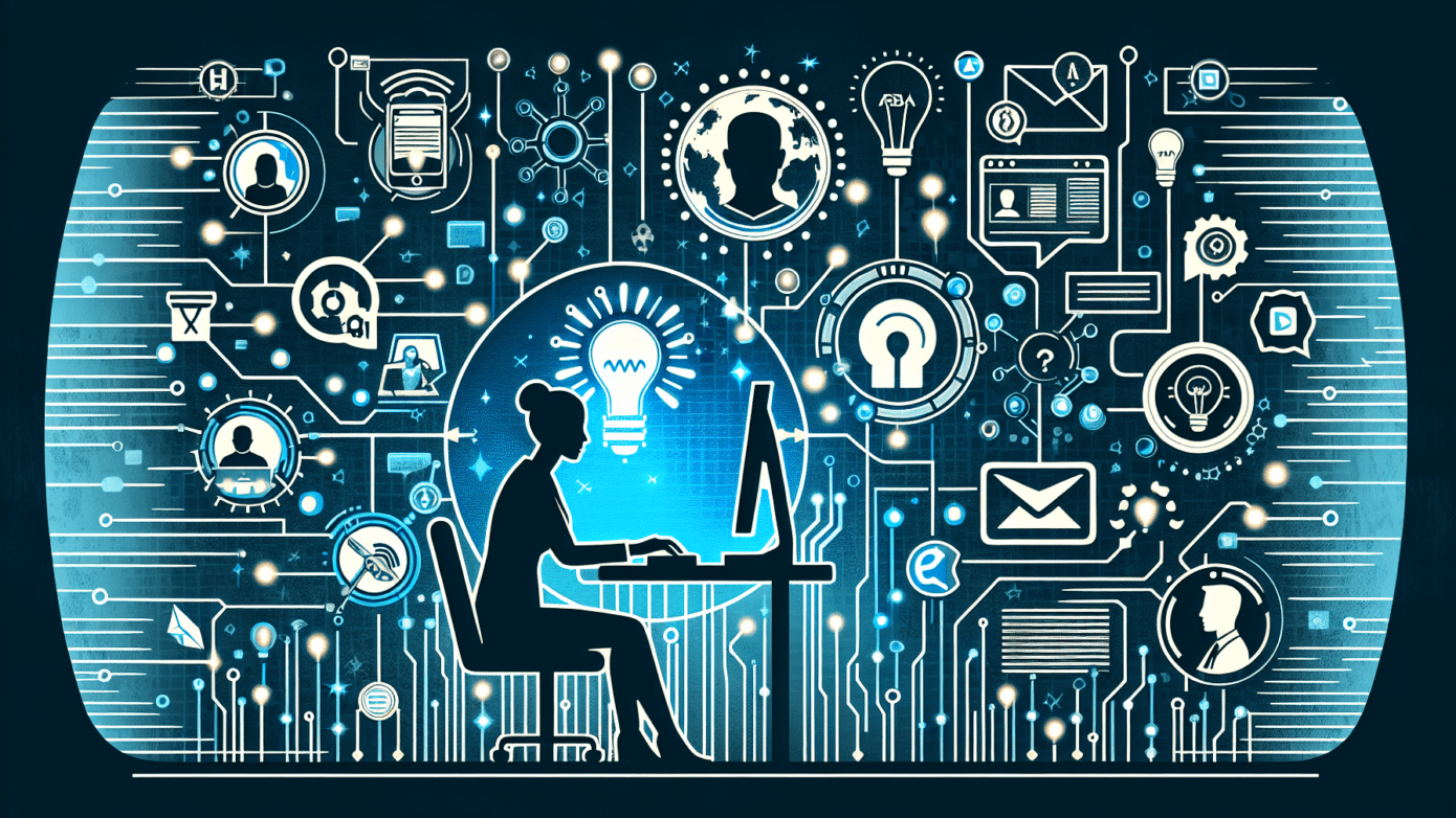 Maximize Marketing Impact with Ad Creative AI Free Tools 1 Image showing a computer screen with ad creative AI free tool interface, graphs, and icons, emphasizing marketing impact for small businesses.