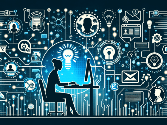 Image showing a computer screen with ad creative AI free tool interface, graphs, and icons, emphasizing marketing impact for small businesses.