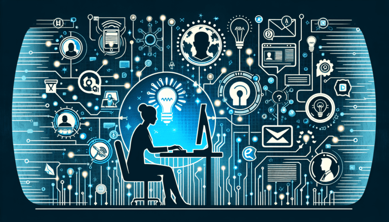 Image showing a computer screen with ad creative AI free tool interface, graphs, and icons, emphasizing marketing impact for small businesses.