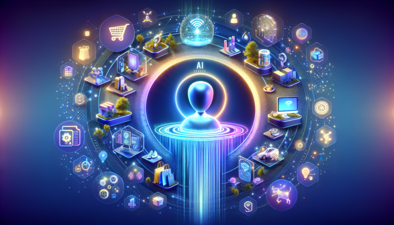 Image depicting a small business owner using social media post AI tools on a laptop to boost online shopping engagement.